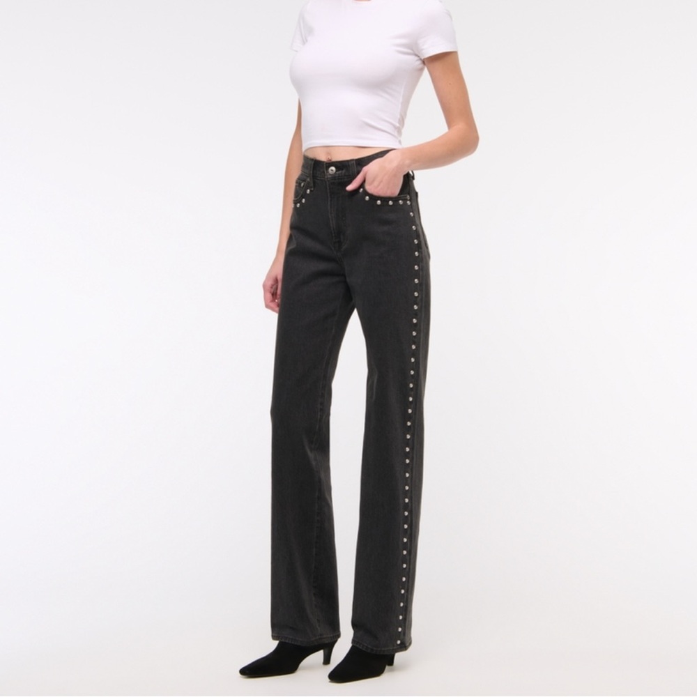 Abercrombie studded jeans